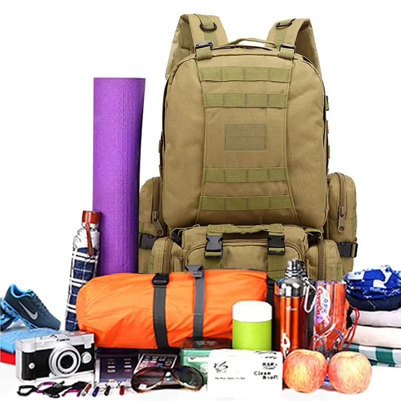2024 Trending Factory Wholesale Bag Custom Three In One Multicolored Tactical Backpacks For Sports Gym Hiking Outdoor Backpack