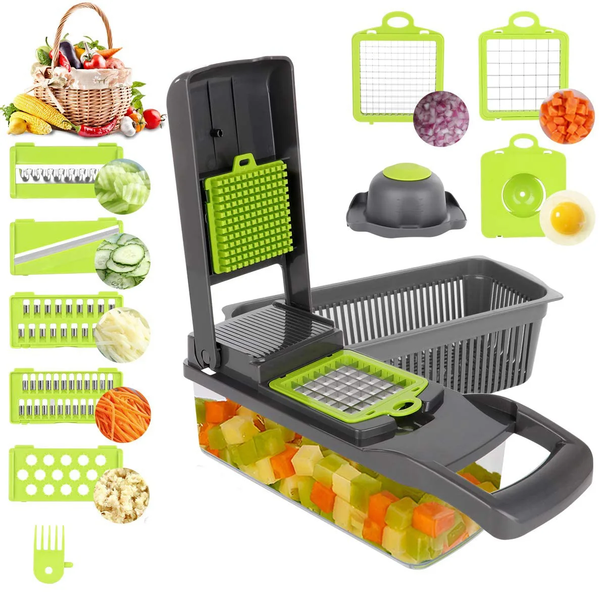 Multifunctional manual vegetables cutter chopper vegetable shredder slicer