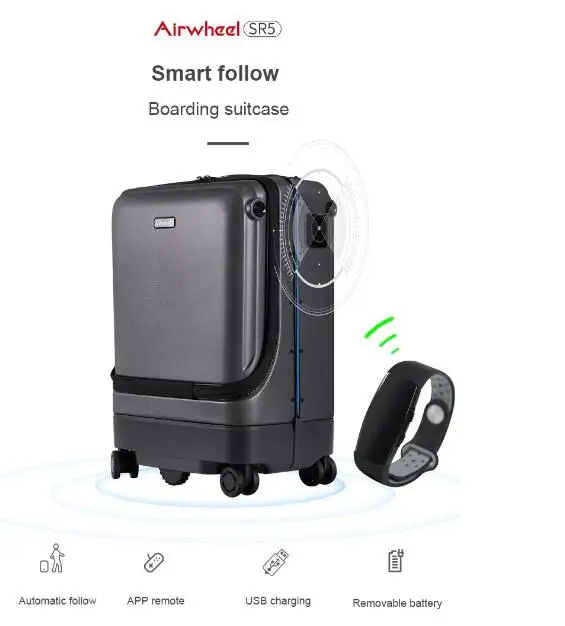 New model following electric luggage scooter with USB interface