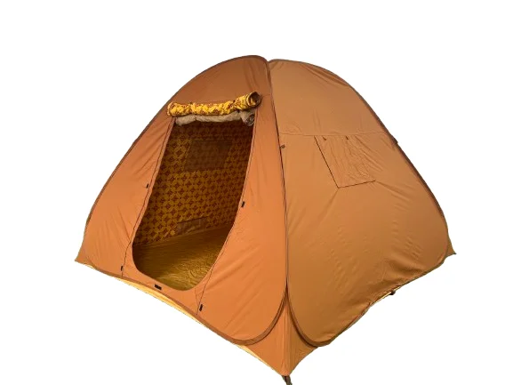 Waterproof Cotton Canvas Pop-Up Tent with Double Layers for Outdoor Camping in the Middle-East Market