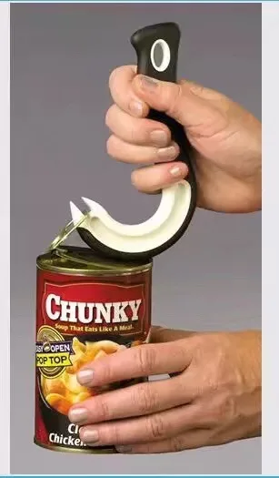 Fashion 2022 Hook-shaped Can Opener Can Opener Household Kitchen Gadgets