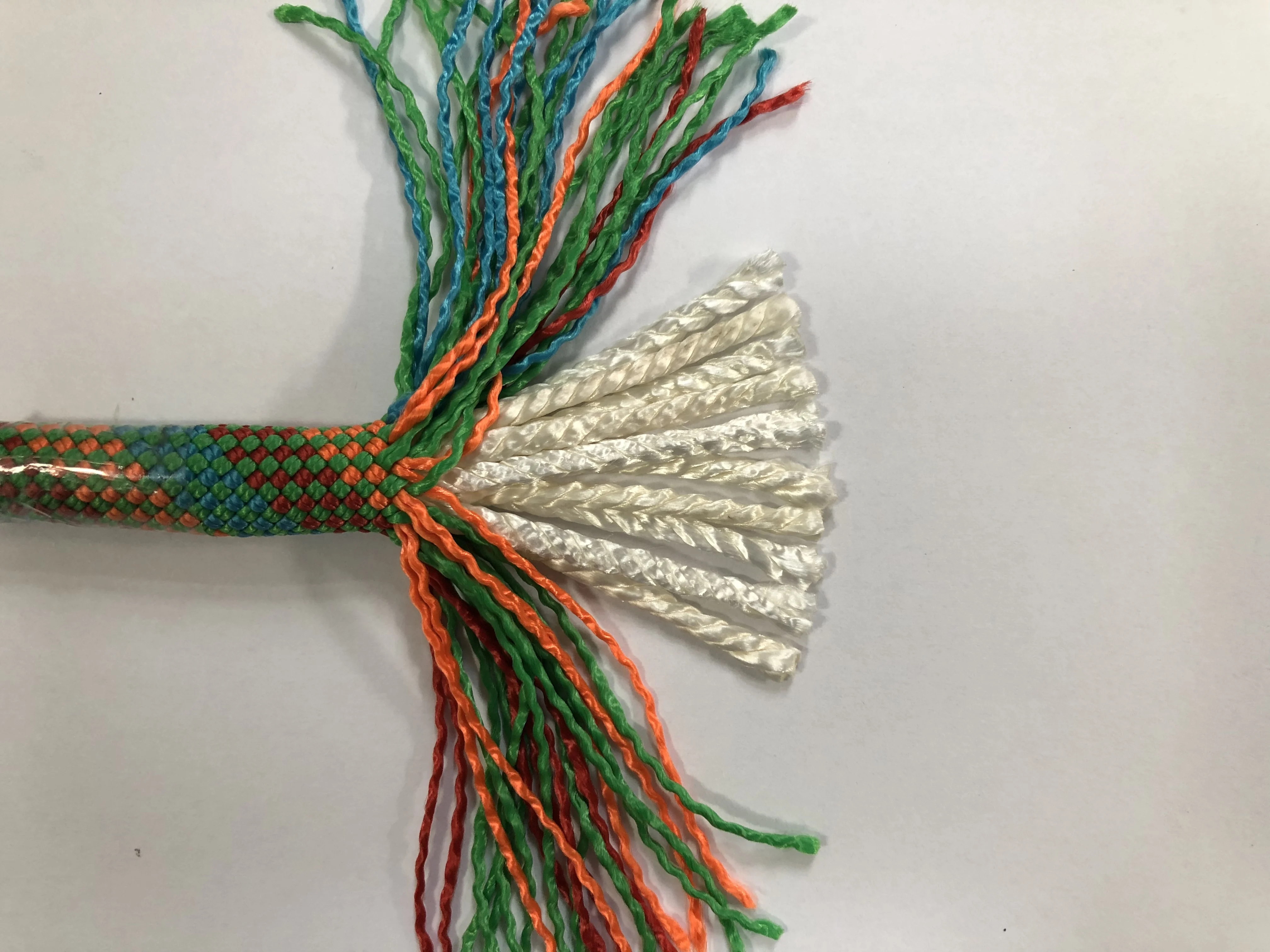 10mm green climbing rope custom nylon braided rope