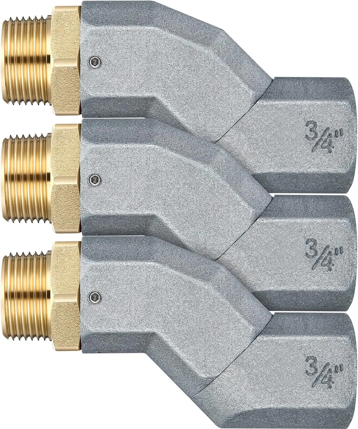 3/4 inch Fuel Hose Swivel Zinc Alloy 360 Rotating Connector for Fuel Transfer Pump Nozzle Multi Plane Fuel Plane