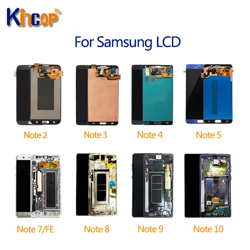 Mobile+Phone+LCDs for Samsung galaxy note series Touch Screen Digitizer Assembly Replacement for Samsung Note 2 3 4 5 7 8 9 10