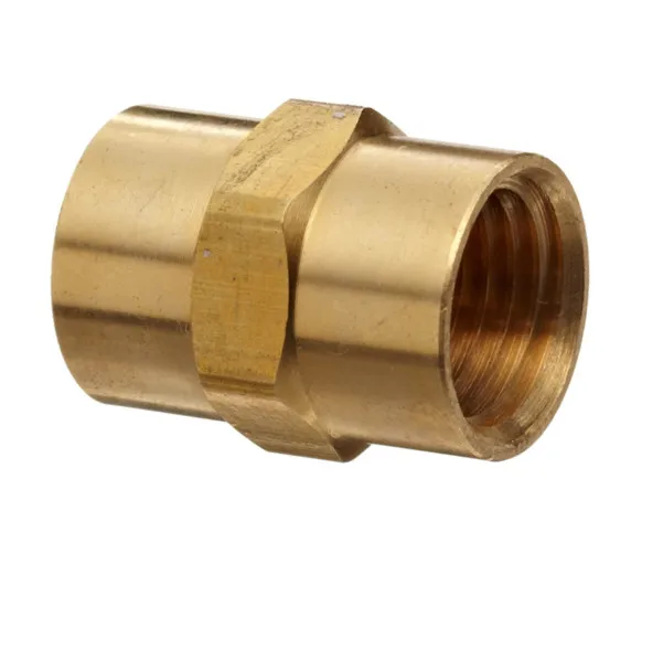 Brass Hose Fitting Connector Reducing Hex Nipple Adapter Half Union Compression Fitting Flare Pipe Fitting Coupling (1600475251331)