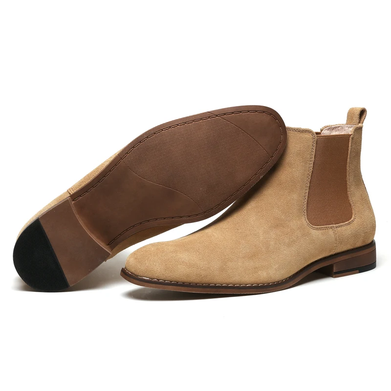 
Suede leather men chelsea classics boots with high quality 