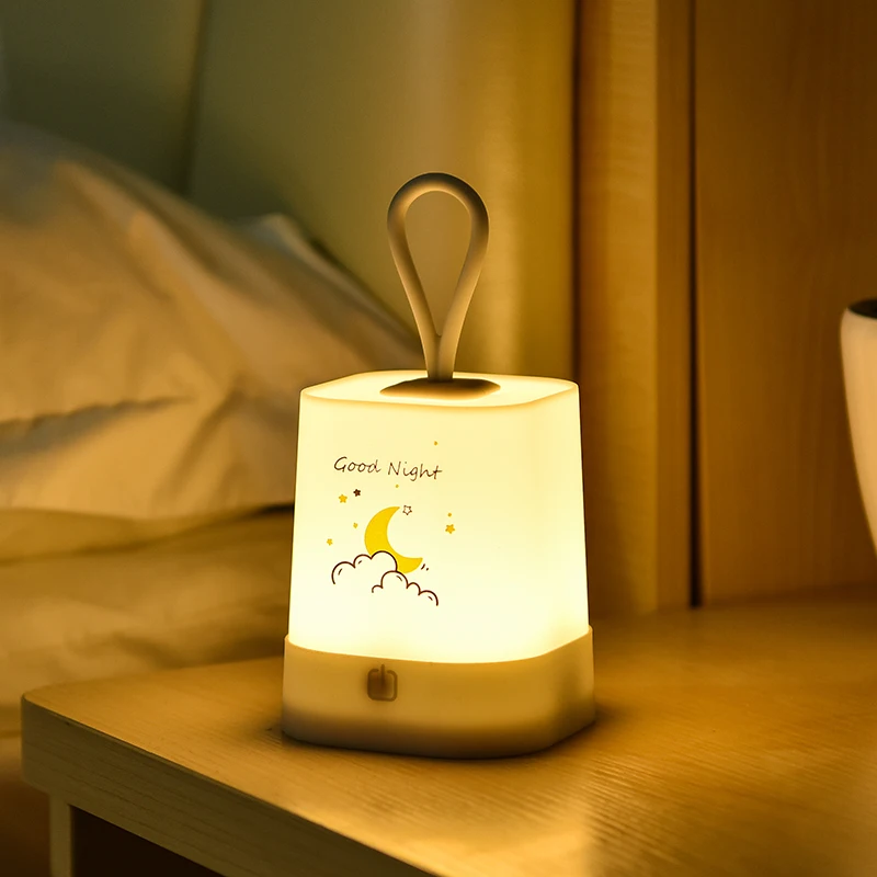 2022 hot selling  portable rechargeable USB night lamp LED personal portable baby night lamp