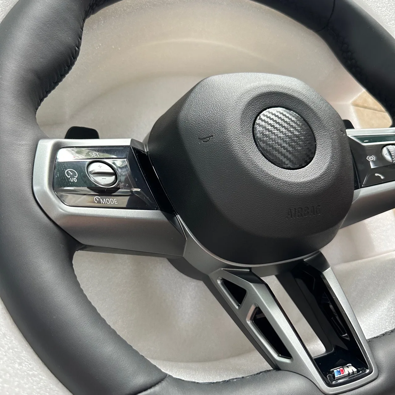 Touch multi-function Carbon Fiber &Leather Steering Wheel Assembly for BMW X1X2X3X4X5 with heating