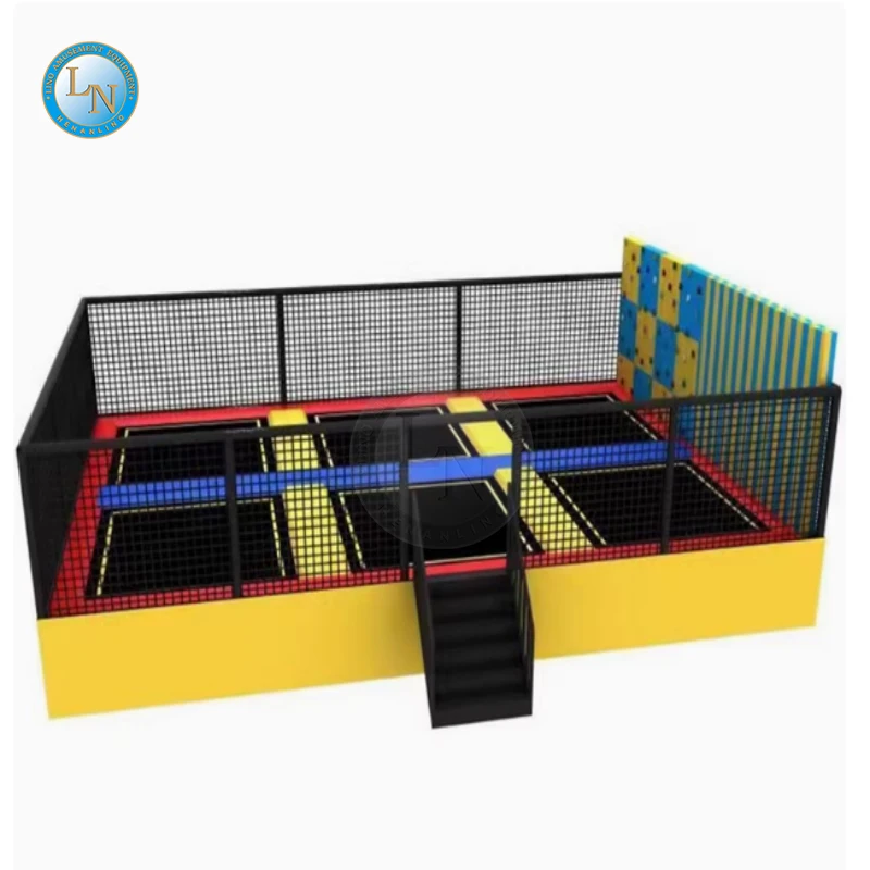 Trampoline Park With Basketball Multifunctional Ninja Course Soft Play Slides for Commercial Indoor Playground Trampoline Park