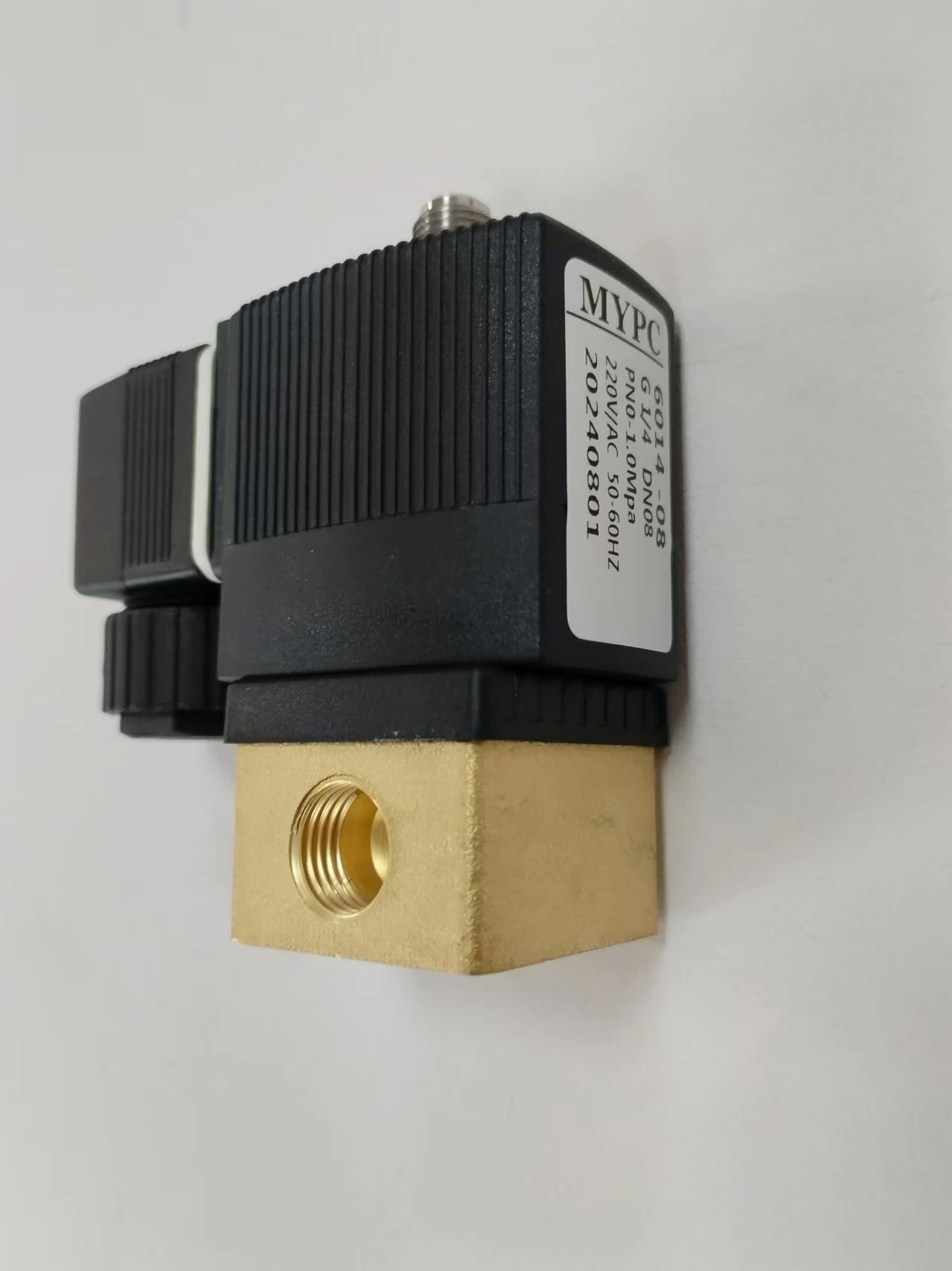 MY6014 Normal pressure direct action 3/2 way solenoid valve Diaphragm Brass Water Solenoid Valve AV DC 12v  24V 110v 220v