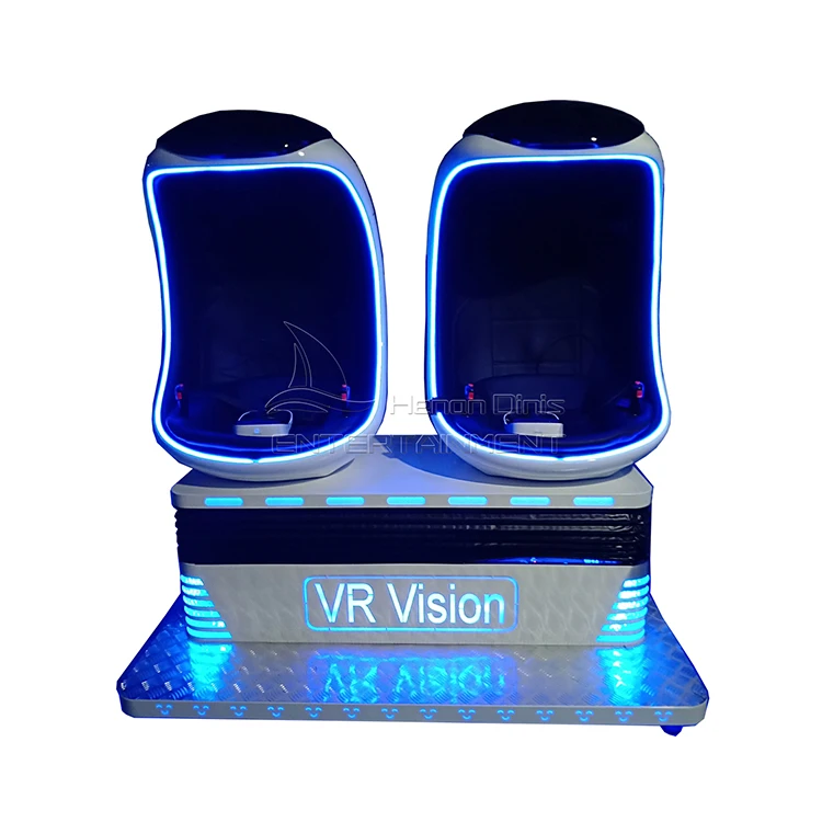 Indoor 2 seats 9D VR cinema 9D egg chair for sale