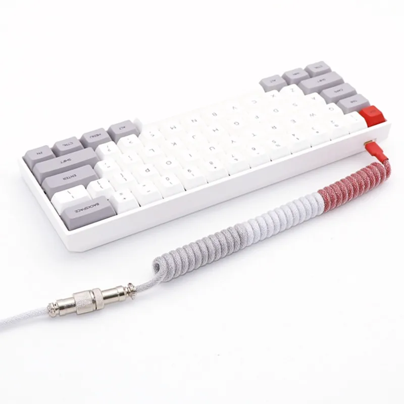  Индивидуальный спиральный кабель типа C Mini Micro USB для механической клавиатуры с авиатором