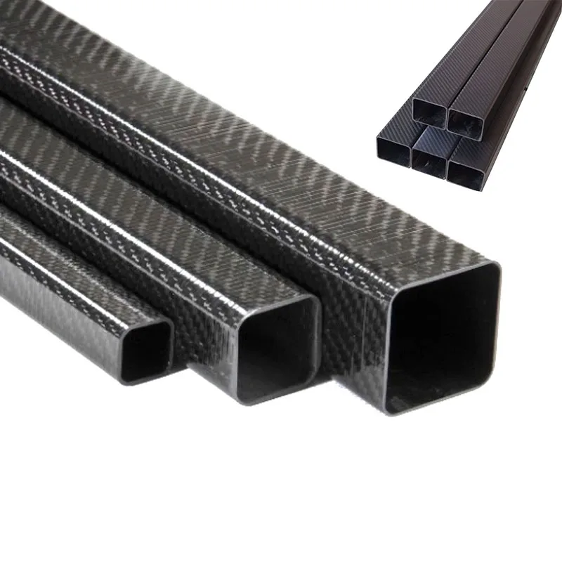 
Customized Carbon fiber square tube pipe high strength glossy and matte factory 