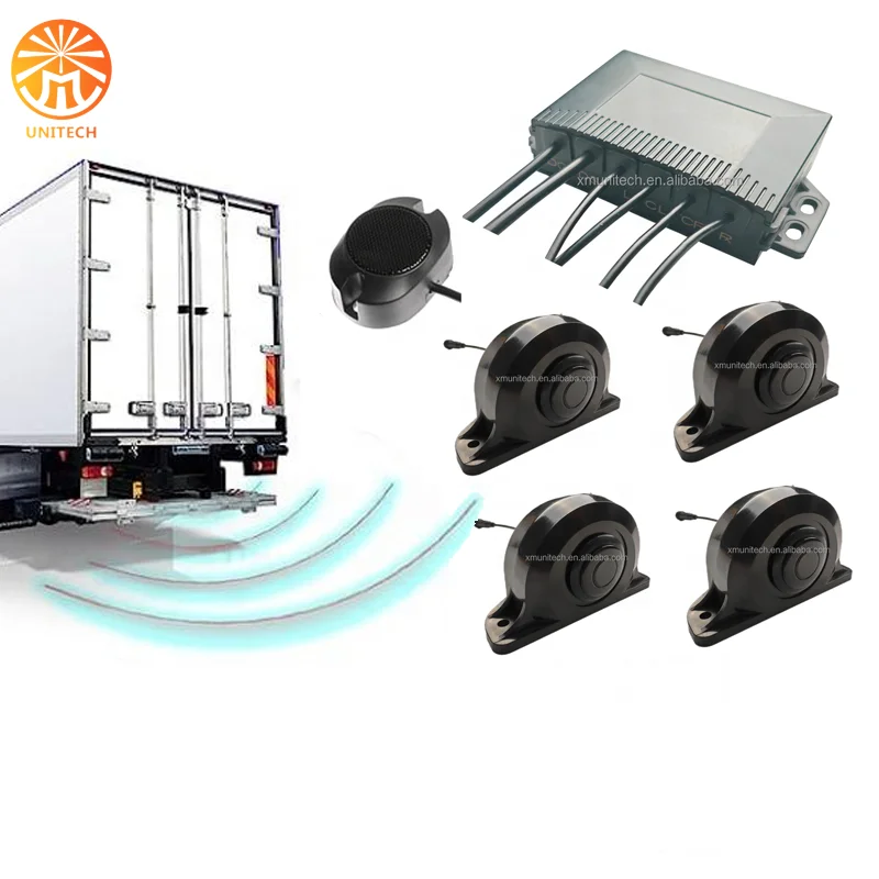 High quality 24V bus truck van rear parking sensor vehicle backup safety systems backup sensors for truck