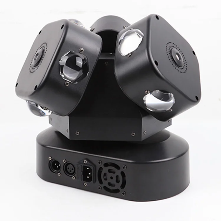 Concert effect rgbw scanner light Dj Strobe stage Light 3 heads rotating moving head laser projector