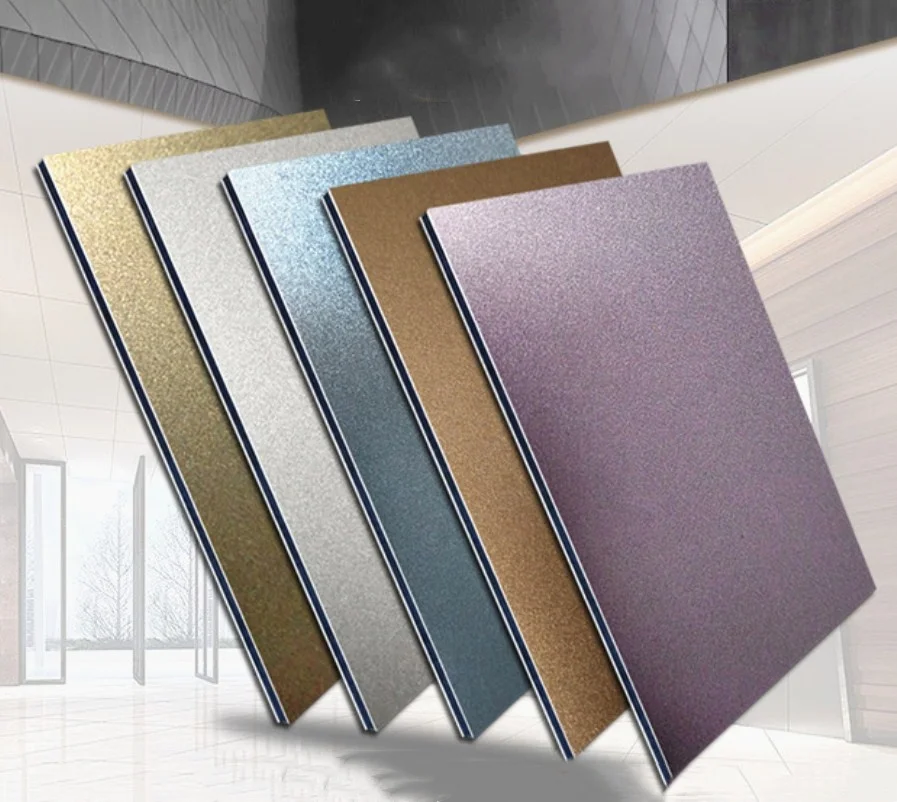  Eco-friendly 4x8 / 4X10 Feet Aluminum composite panel Unbroken Core Sandwich Panel for Partition
