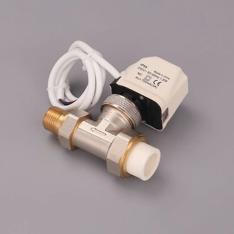 NC 230V 2 wire Actuator thermostat Floor heating valve head