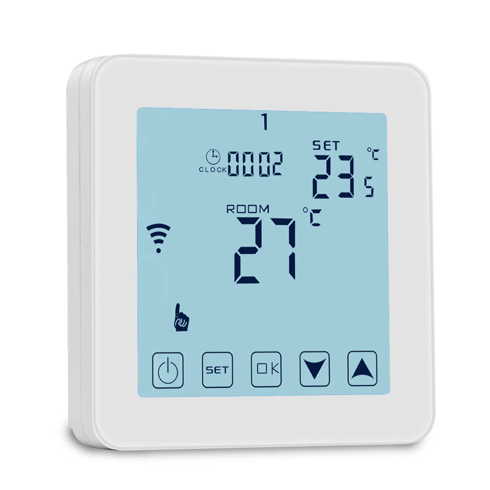 Touch Screen 7 Days Programmable WIFI Thermostat with Ios and Android APP