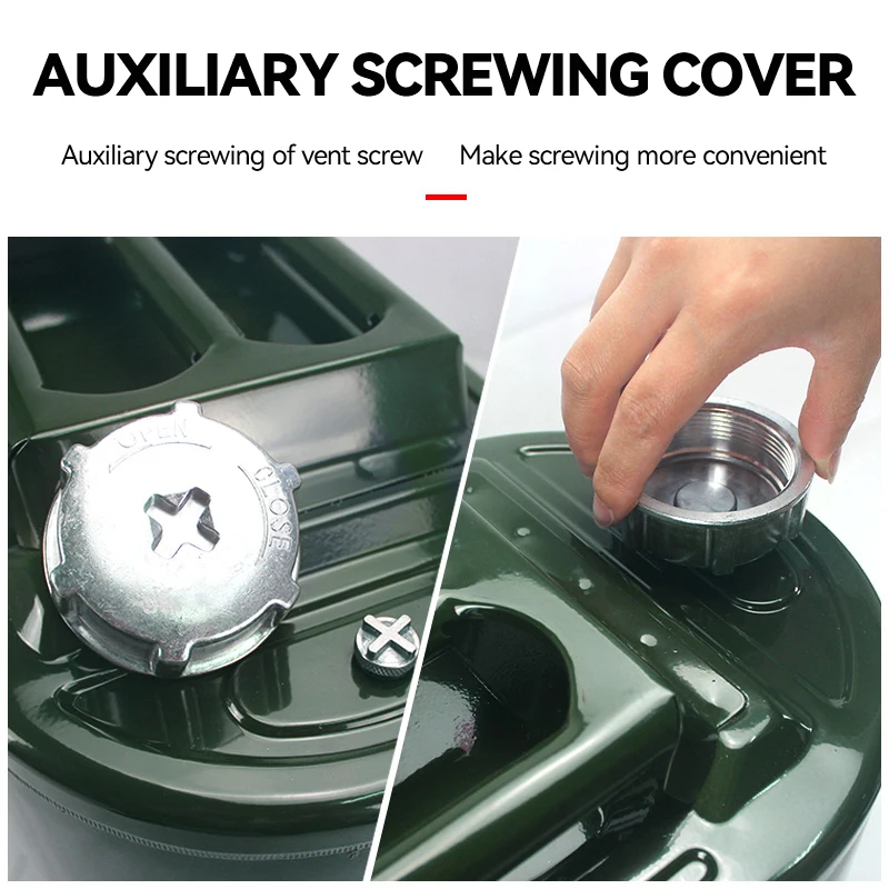 20L metal jerry can fuel tank oil container for car