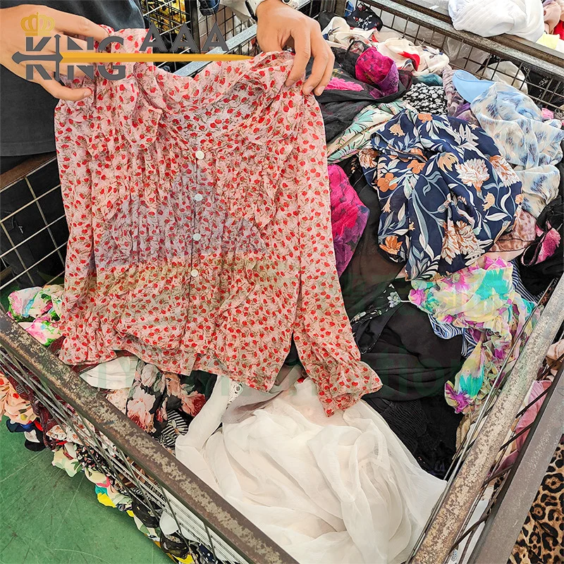 Kingaaa chiffon blouse shirt silk casual women shirts blouses thrift philippines ukay ukay used clothes free from korea uk bales