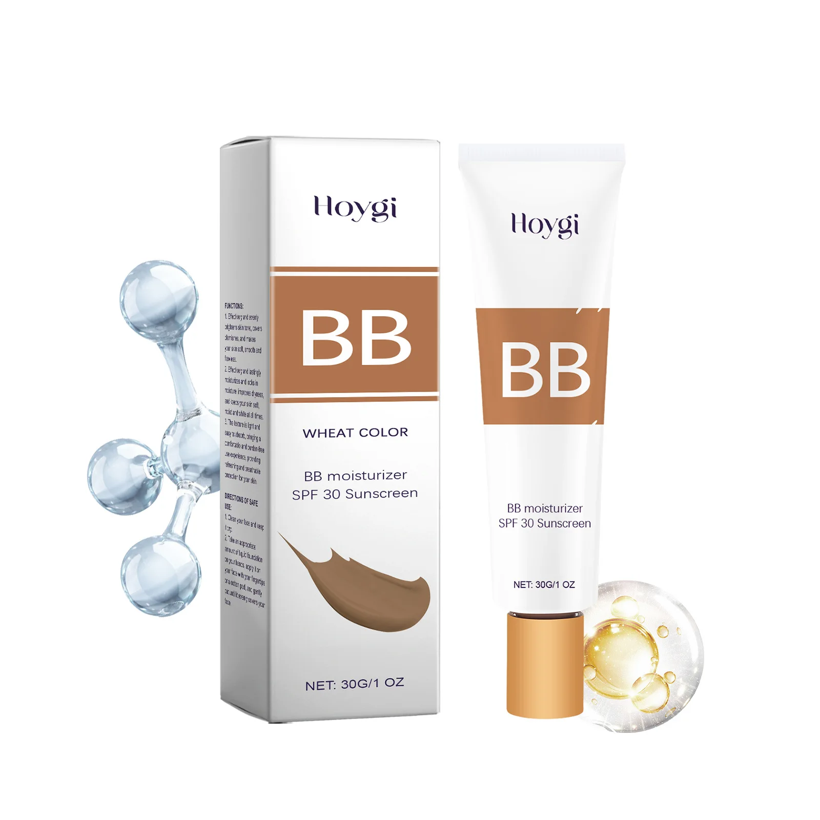 Natural Skin Color BB CC Cream Series Moisturizing Concealer Light Base Isolating Liquid Foundation Nude Makeup Protective