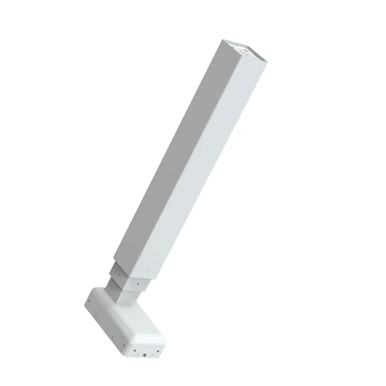 Aesthetic Stable Vertical Square Shape Desk Electric Linear Actuator Lifting Column With Controller