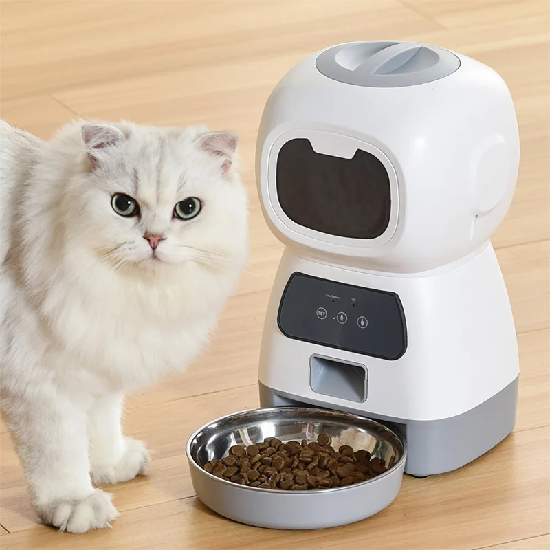 Large Capacity Pet Automatic Feeder Smart Voice Recorder APP Control Timer Feeding Cat Dog Food Dispenser