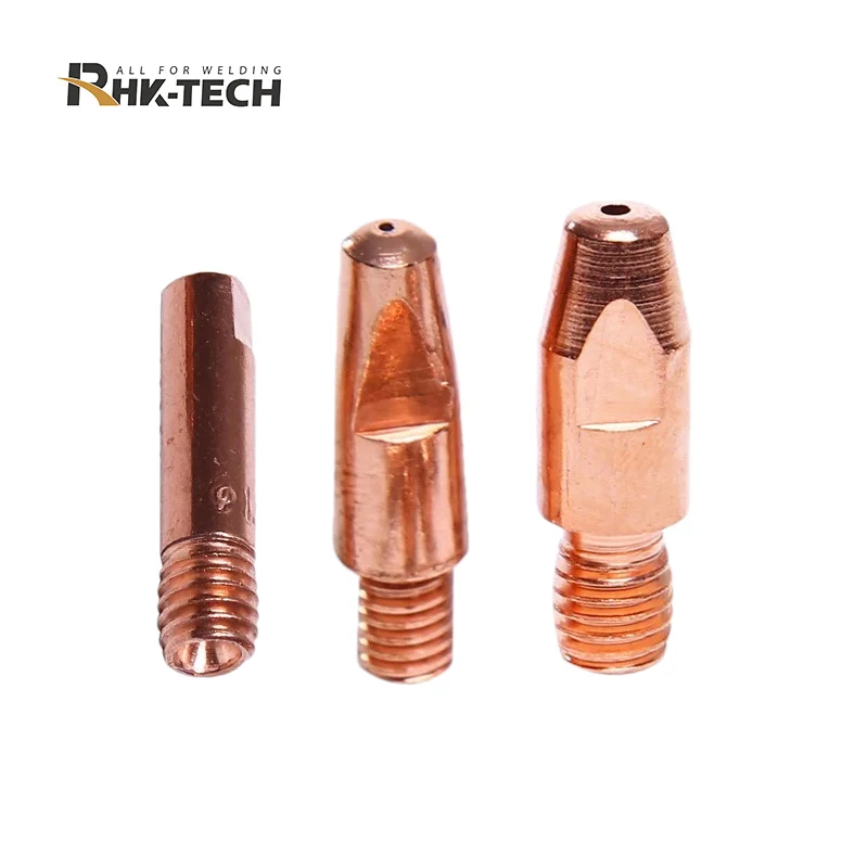 RHK Hot Selling 15AK 24KD 36KD Consumables MIG Torch Spare Parts E-CU MIG Contact Tip Welding Accessories