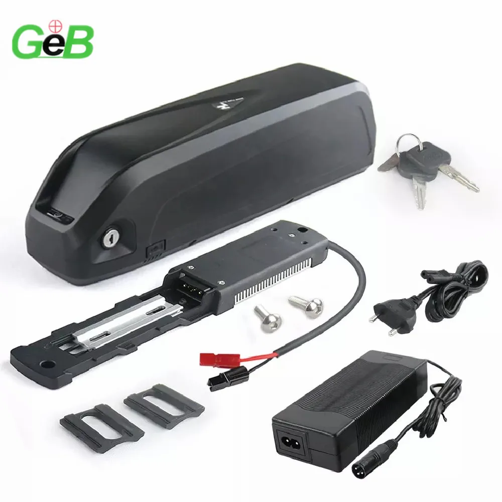 GEB 36V 48V 52V 13Ah 15Ah Hailong 1 Lithium Battery Replacement Battery Bicycle Mountain Bike Electric Car Ebike Lithium Battery