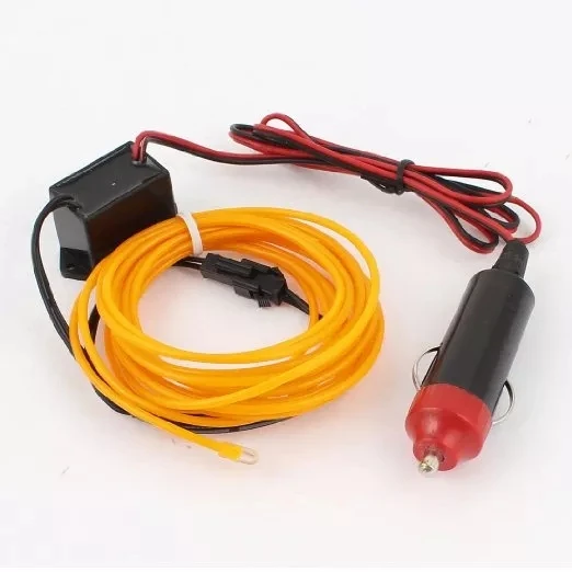 Factory price high brightness electroluminescent wire multi color el flashing wire light with inverter
