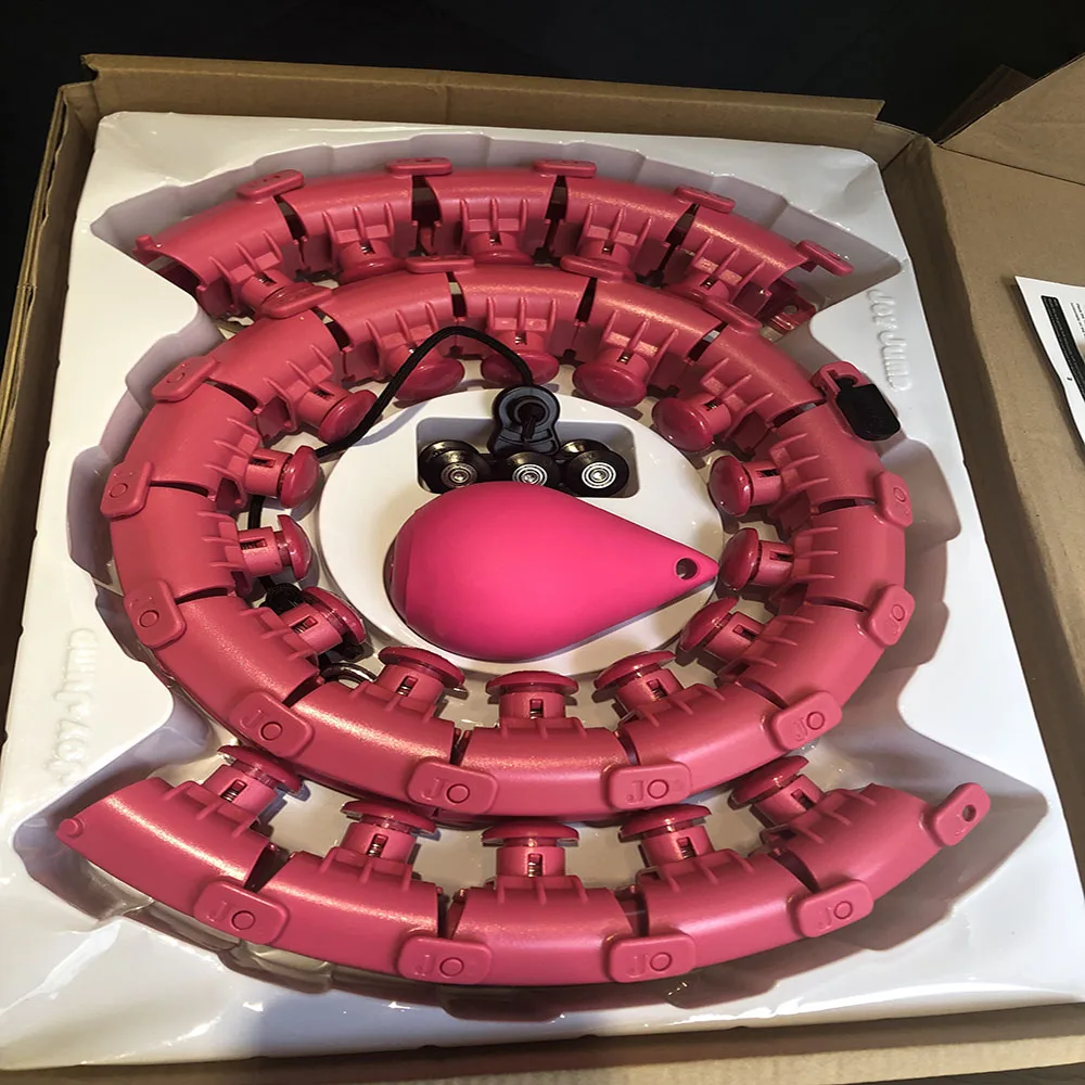 OEM Gym Fitness Smart Electric Massage Loss Weight Detachable flexible Weighted Gym Fitness Smart Slim Waist Yoga Hula Ring Hoop