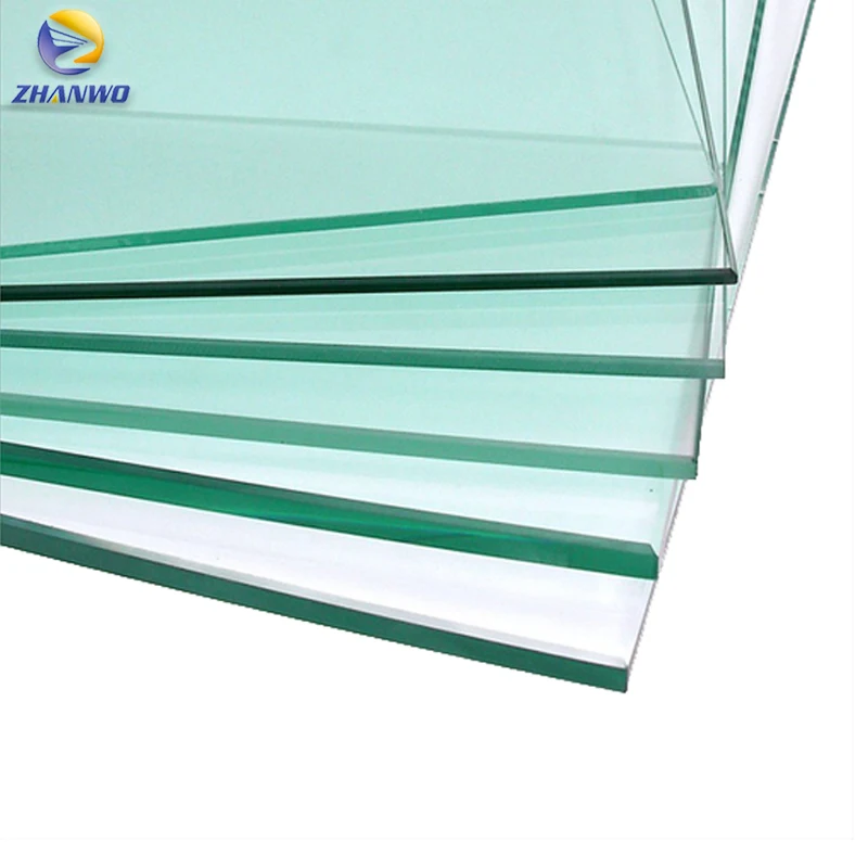 clear flat tempered glass panels for curtain wall
