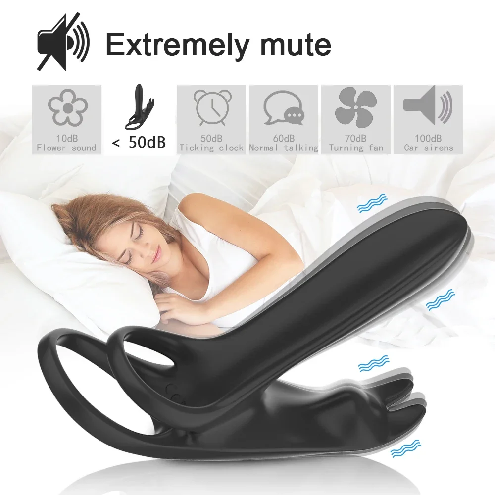 Couple Dual Use Entry Sperm Locking Ring Clitoral Stimulation Penis Cock Ring Adjustable For Man Delay Ejaculation