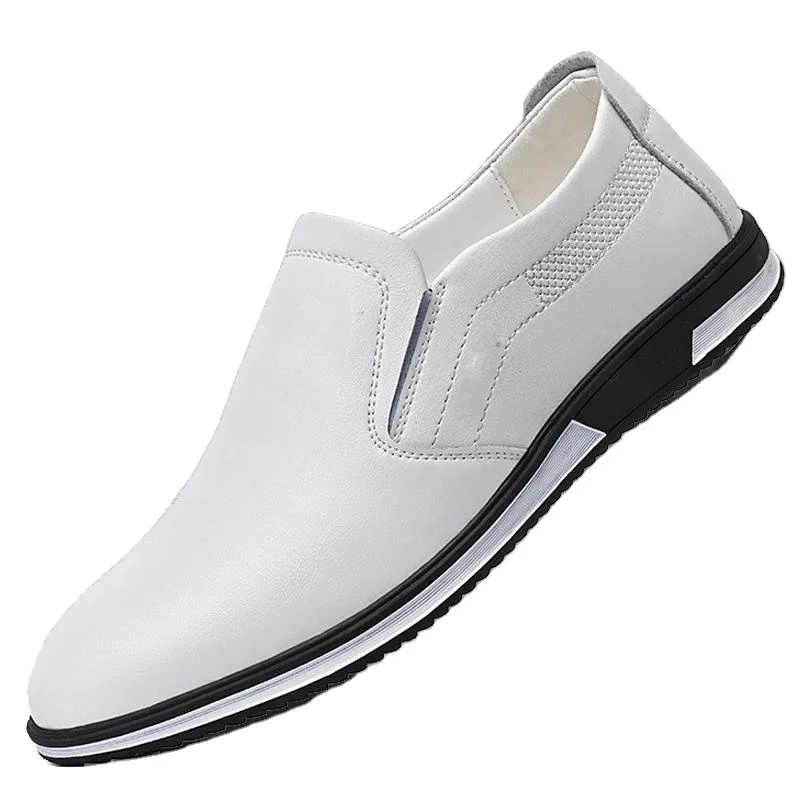 Wholesale Low Price Factory White Leather Walking Style Casual Baby Dress Shoes For Men
