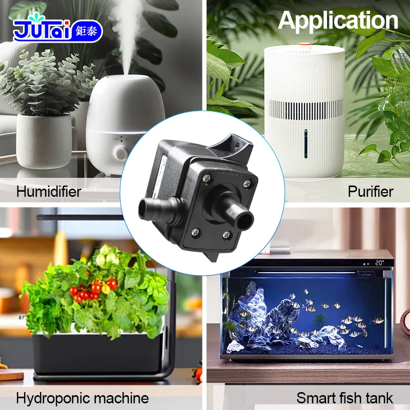 Home Use Air Conditioner Cooling DC 12V Mini Water Pump Hydroponic Machine DC Brushless Water Pump