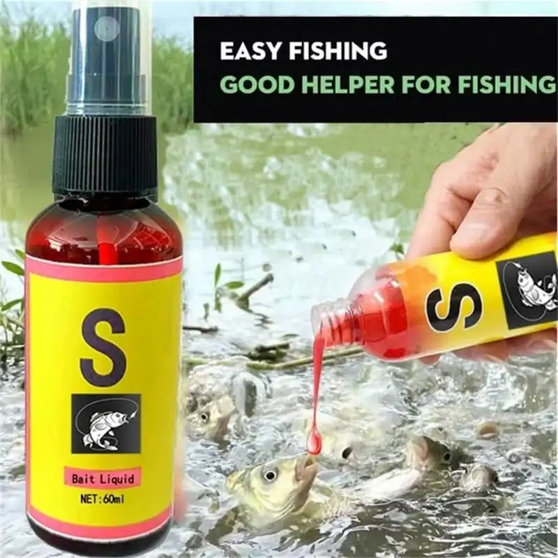 Fishing Baits Attractants 60ml Lures Liquid Attractant Natural Scent Drag for Sea River Freshwater Fish Effective Attract Fish