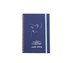 Transparent Frosted PVC Cover Flip Spiral Coil 2022 Strap English Plan This Week Calendar With Index Notebook