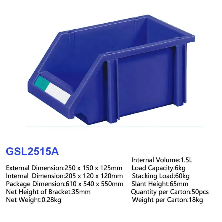 High Quality Industrial stackable combined plastic storage bins