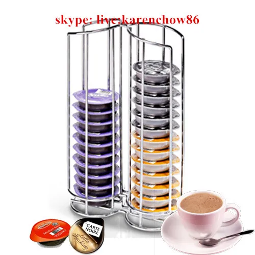 Rotating T-Disc Tassimo Coffee Capsule Holder, Holds 48 Tassimo coffee capsule