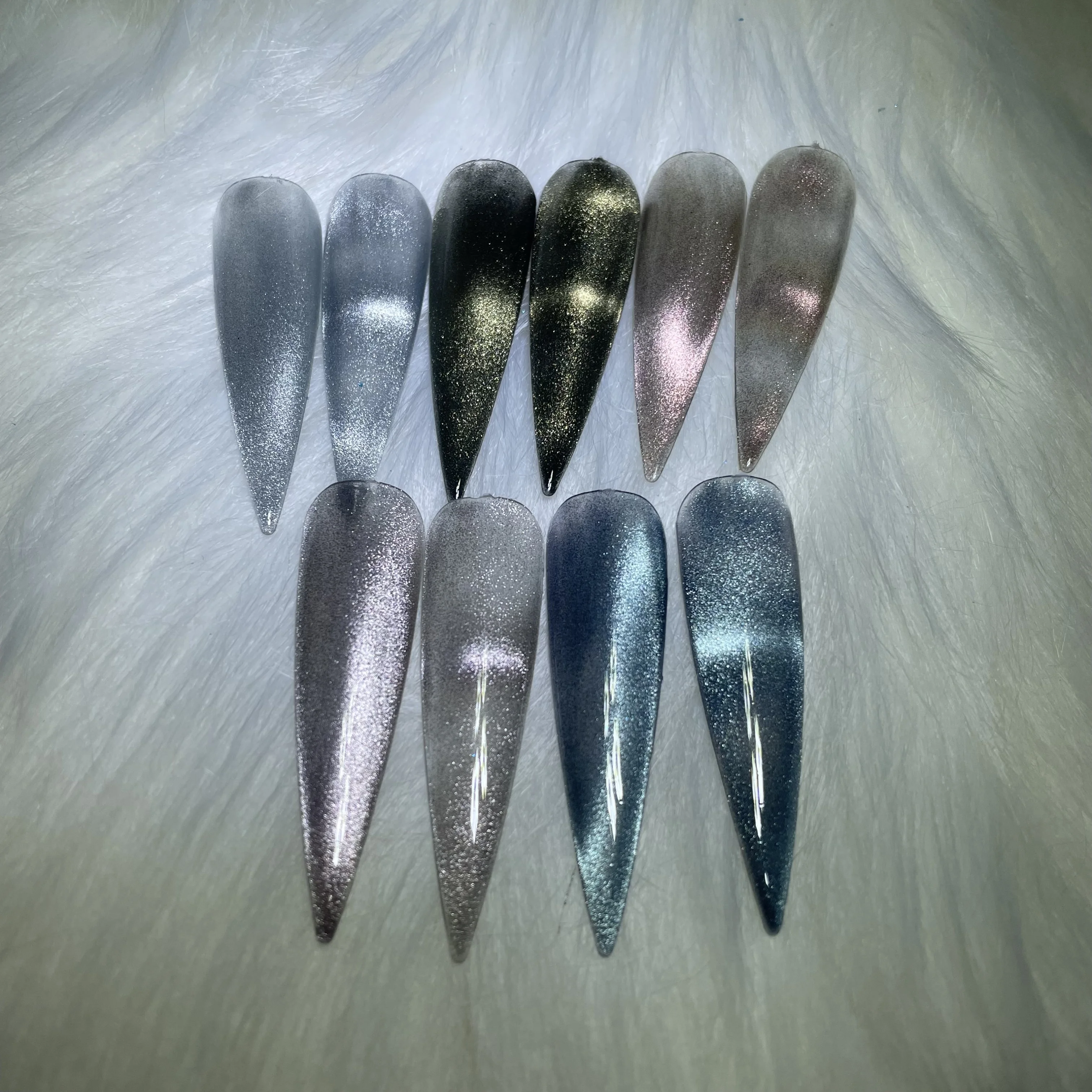 Sheenbow Factory wholesale super shiny metallic silver gold red purple blue cat eye chameleon pigment