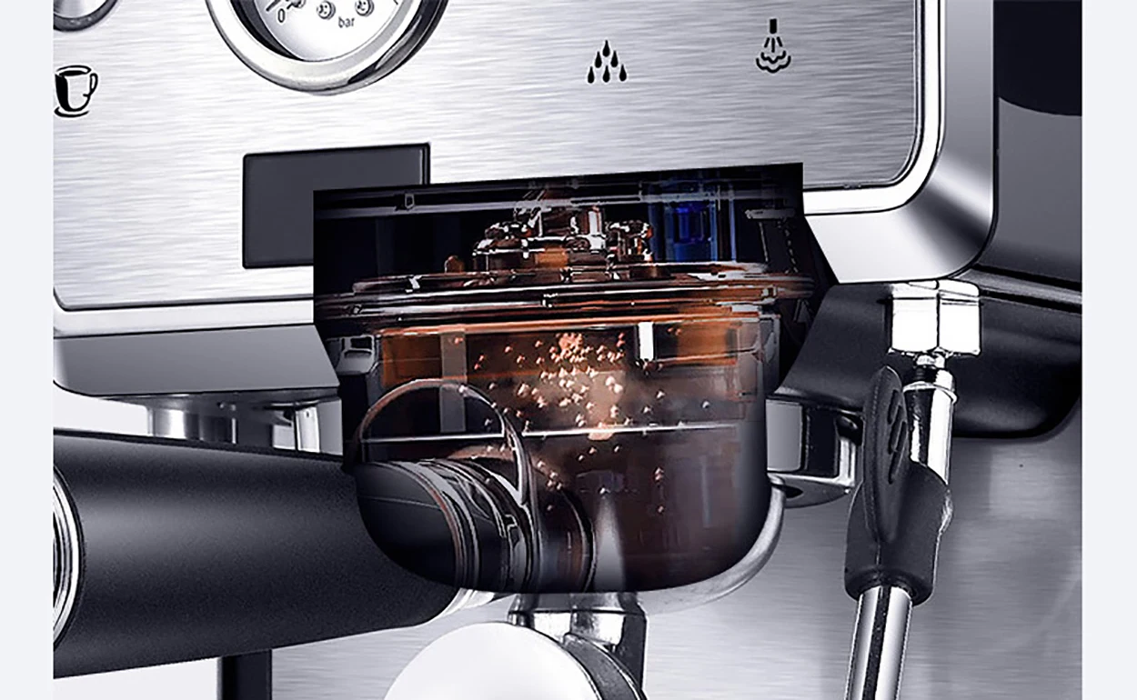 
High Quality Professional Manual Coffee Machine With Grinder Barista Coffee Pulper Grinding Machine 