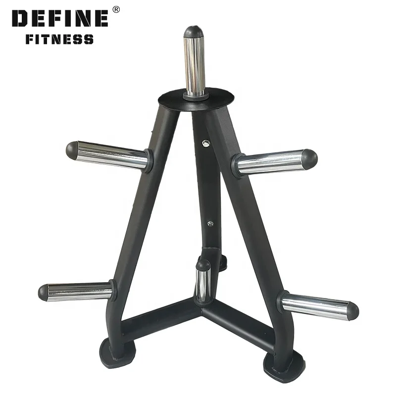 Define fitness Gym Equipment Barbell Vertical Weight Plate Tree Rack