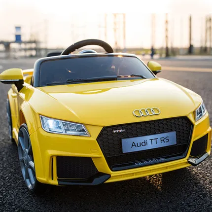 Shantou лицензированный Audi TT RS игрушечный электрический автомобиль с дистанционным управлением на аккумуляторе для детей пластиковый материал мощность колес