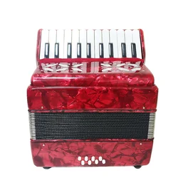 Professional Performance Test Celluloid 22 Keys 8 Bass Accordion Student Teaching Accompaniment Practice Accordion