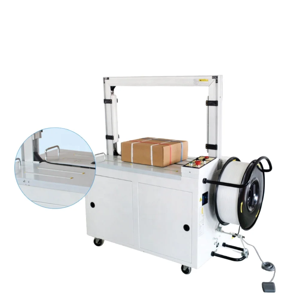Automatic Side Box Metal Roof Sheet Aluminum Ingot Wood Bundle MH-101 Box Packing Strapping Machine With PP Or PET Band Machine