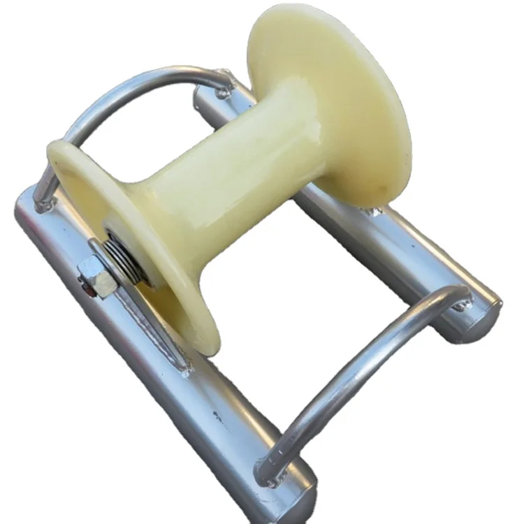 Industrial Heavy Duty Cable Rollers Bearings Straight Line Bridge Electric Power Pithead Cable pulling Roller
