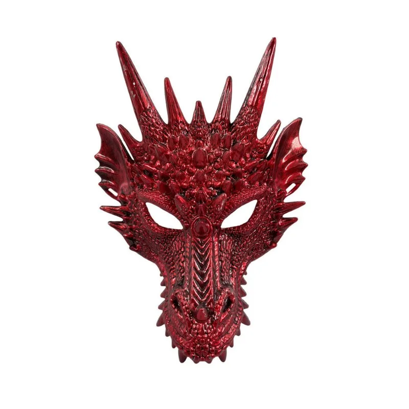 Factory Wholesale Carnival Halloween Party Soft PU Foam Mask Latex 3D Animal Costume Dragon Cosplay Mask