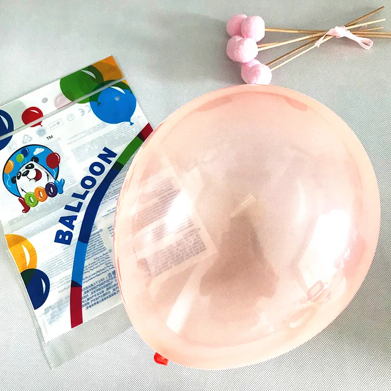 
Birthday Wedding Decoration latex 12/18/24/36 Inch Helium Round Shaped Transparent Crystal Globos Colorful Bubble Balloons 