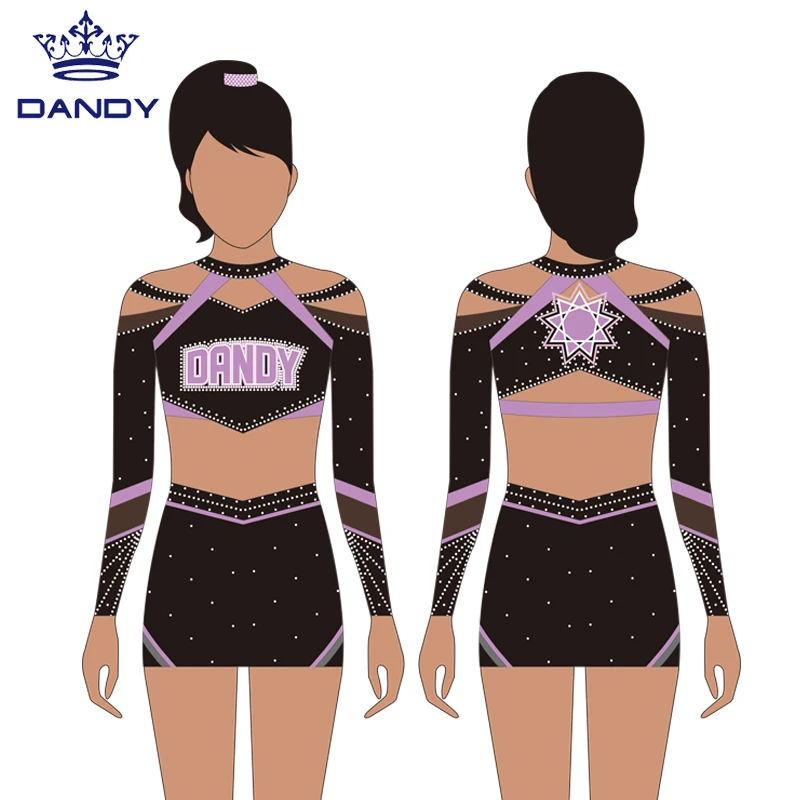 Dandy customized high quality cheerleading uniforms adult sexy costume