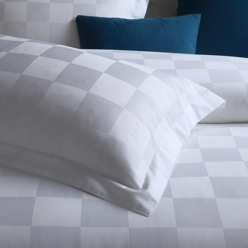 Jacquard European 5-star hotel bedroom natural fabric bedding set 100% cotton duvet cover set bedding